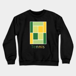 TENNIS COURT PALETTE Crewneck Sweatshirt